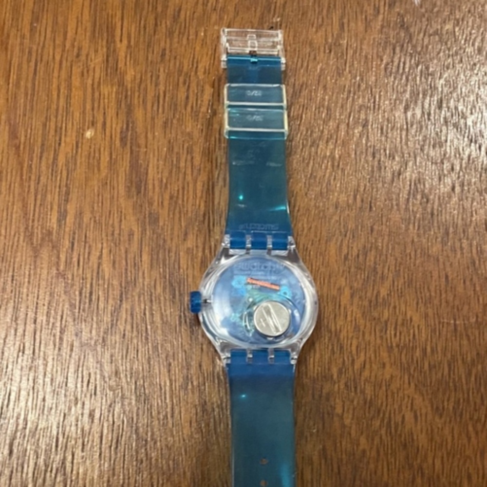 Swatch "O-Tini" SUUK103 Scuba Libre ocean blue skeleton diver watch 43mm - Picture 6 of 6